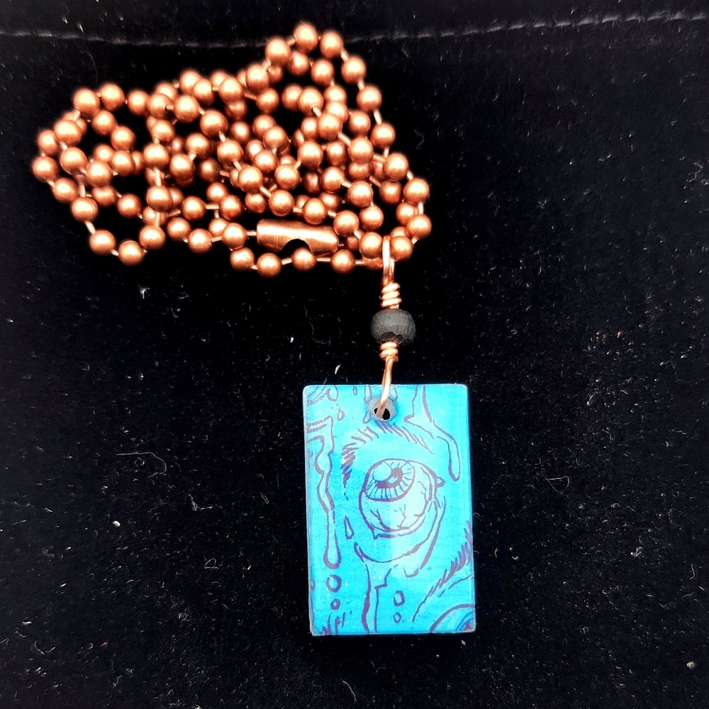 "Waterworks" Rectangular NECKLACE B By Raven Molisee